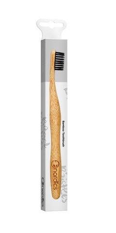 Eco spazzolino da denti di bambù + setole di carbone attivo