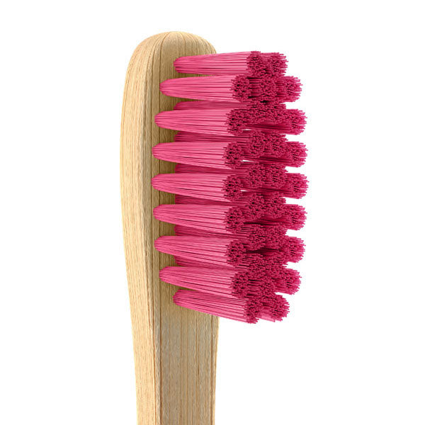 Eco spazzolino da denti per Bambini - di bambù con setole rosa